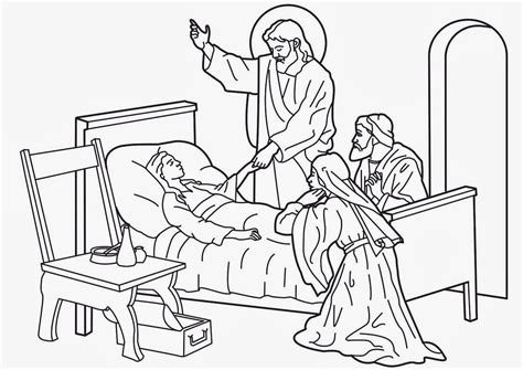 imagenes cristianas para colorear jesus curaba enfermos para colorear