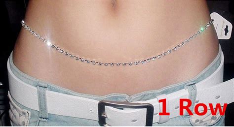 Hot Sale Sexy Womens Crystal Belly Waist Chain Body