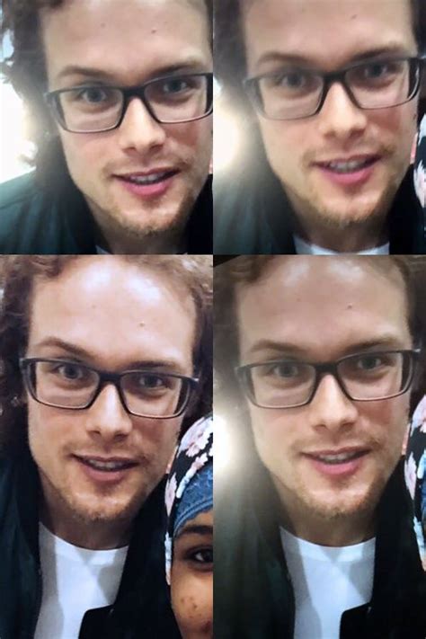 Outlander News “sam Fan Pic Sydney ” I Love Sam In His Glasses