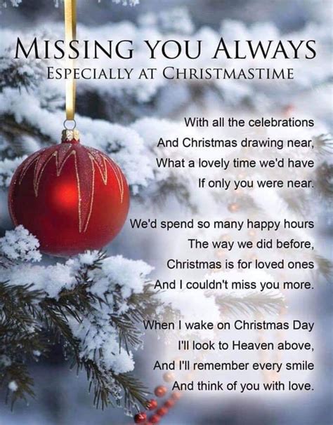 Merry Christmas Husband Poem Missing My Husband At Christmas