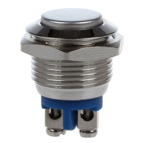 16mm High Round High Round Momentary Metal Push Button Switch Dt In