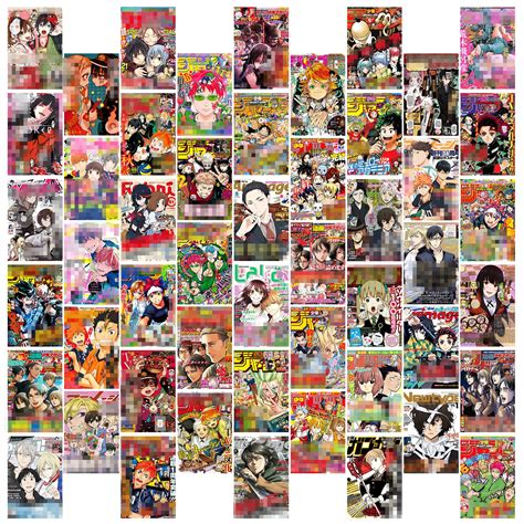 Buy 50pcs Anime Magazine Covers Aesthetic Pictures Wall Collage Kit Trendy Small S For Dorm