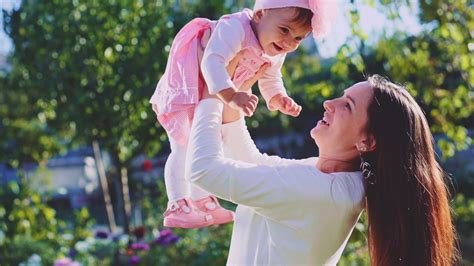 Mother Baby Enjoying Time Outdoors Slow Stock Footage Sbv 305543669