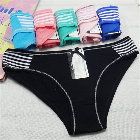 Free Shipping 5pcslot Spot Cotton Ladies Underwear Sexy Women Briefs