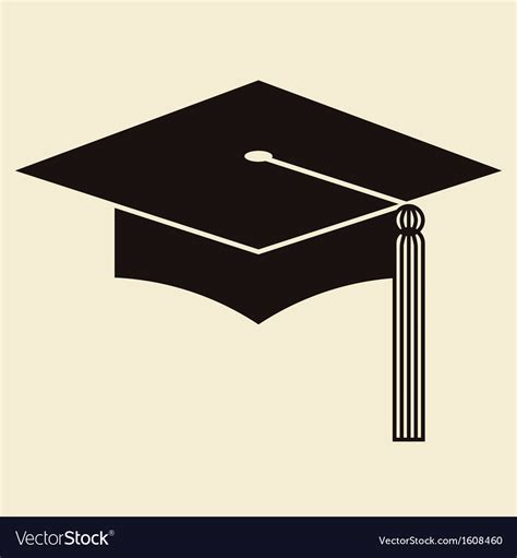 Mortar Board Or Graduation Hat Royalty Free Vector Image