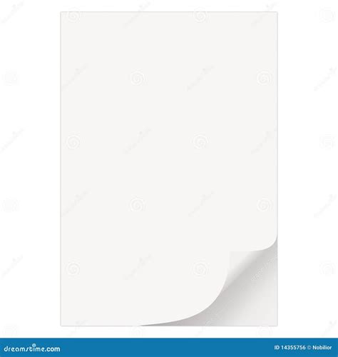 Empty Sheet Of Paper Stock Vector Illustration Of Copy 14355756