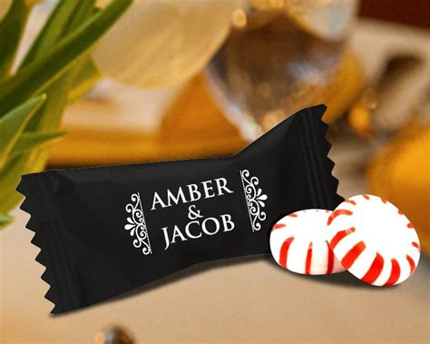 Personalized Candy Wrappers Bags Mint To Be Edible Candy Etsy Personalized Candy Wrappers