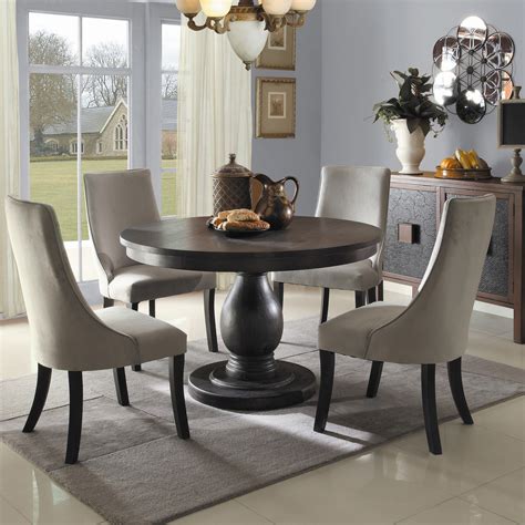 Round Dining Room Tables Sets Artesia Round Dining Table By Acme