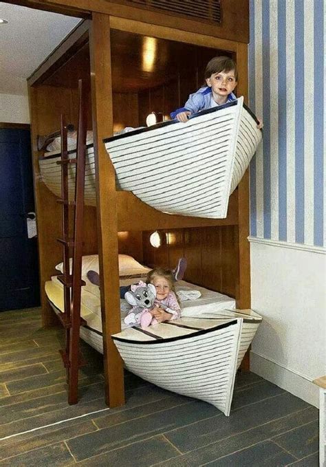 Boot-Bett #Doppelstockbett #Hochbett #Kinderzimmer- das ...