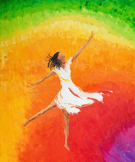 Dance Of Joy Joyous Woman African American Vivid Fine Art Etsy Fine