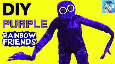How I Made Rainbow Friends Purple Costume Diy Youtube