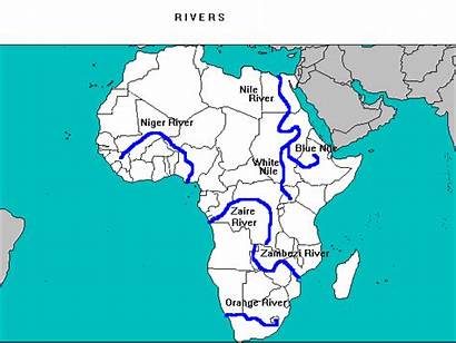 Africa Rivers River Saharan Sub Map Ancient