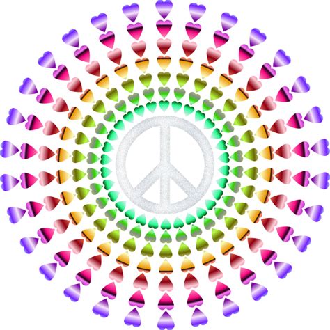 Peace And Love Groovy Openclipart