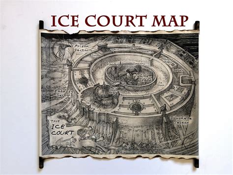 The Ice Court Of Fjerda Map Scroll The Grishaverse Map The Etsy In
