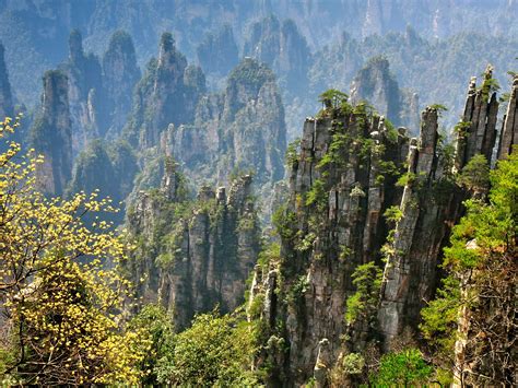 Fonds Décran Zhangjiajie Beaux Paysages Naturels Des Falaises