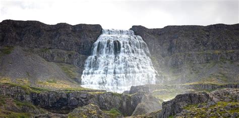 Dynjandi Is The Most Famous Waterfall Of The West Fjords Iceland Stock