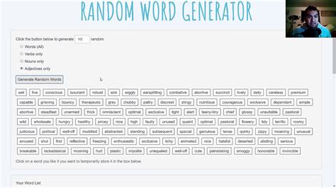 Random Word Generator Memory Improvement Tools 2 Youtube