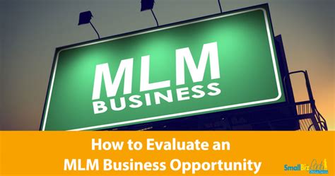 How To Evaluate An Mlm Business Opportunity Succeed As Your Own Boss