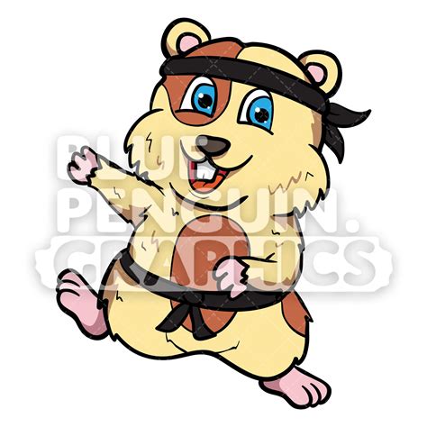 Hamster Karate Outift Doing Martial Art Moves With Costume Etsy