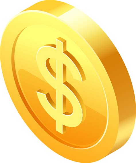 Gold Coin Money Symbol Icon 19051621 Png