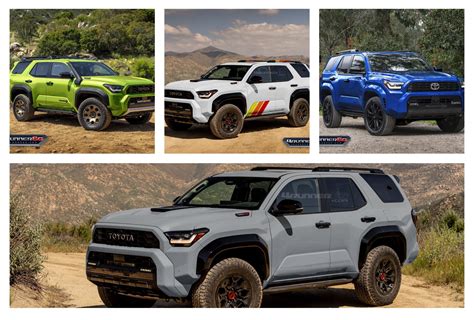 Fun Colors For 2025 4runner Trd Pro Trailhunter Platinum Trims