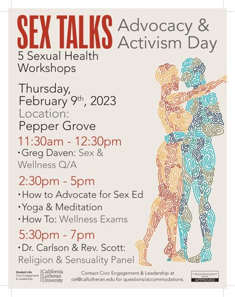 Sex Talks Activism And Advocacy California Lutheran University