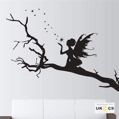 Angel Trees Stars Fairy Fairytale Wall Art Stickers Decals Vinyl Decor