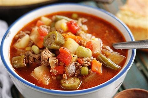 Best homemade vegetable beef soup from delicious soup recipes saving room for dessert. Quick and Easy Vegetable Beef Soup - Southern Bite