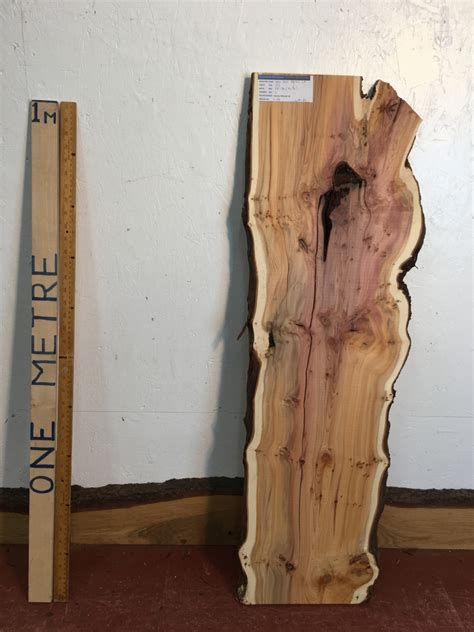 Yew Natural Waney Live Edge Slab Wood Board