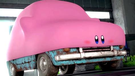Kirby Inhales A Car New Mouthful Powers Kirby And The Forgotten Land