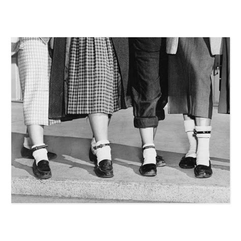 Young Ladies Show Off Their Bobby Socks And Dog Collar Anklets 1953