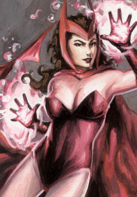 Iron Man Scarlet Witch Ebay Aceo By Dion Hamill Creating A