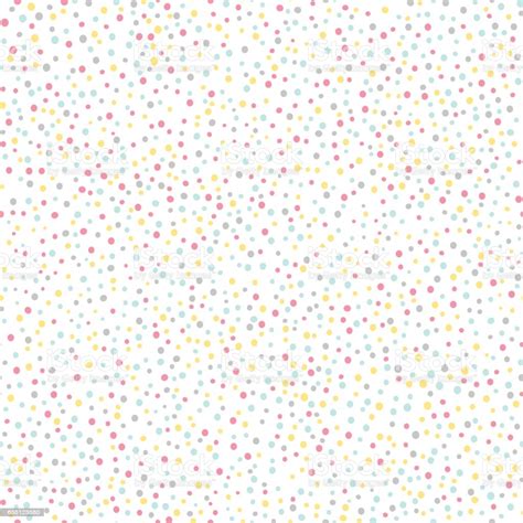 Simple Confetti Background Pastel Seamless Pattern Vector
