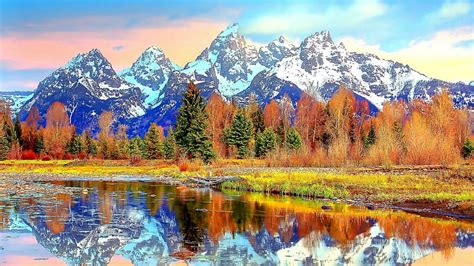 Mount Scenery Bank United States Fall National Park Autumn Water