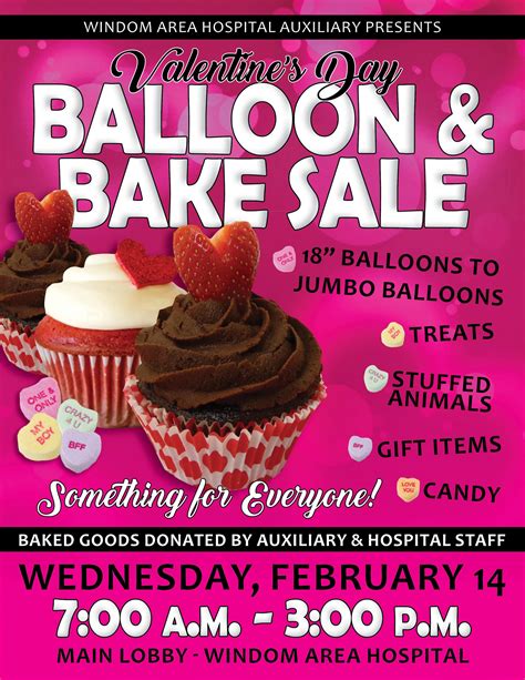 Valentines Day Balloon And Bake Sale Windom Area Health