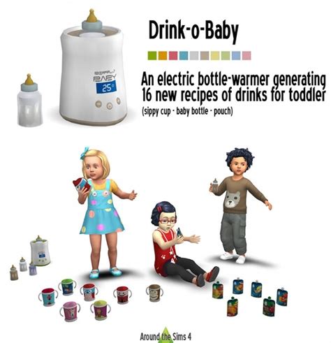 Toddler Drinks By Sandy At Around The Sims 4 Sims 4 Updates