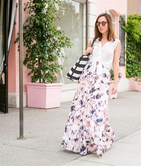 Day To Night In A Floral Maxi Skirt 2017 Fashion Trends