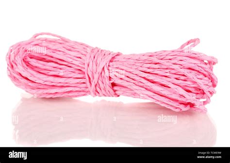 Colored Rope Isolated On White Background Stock Photo Alamy