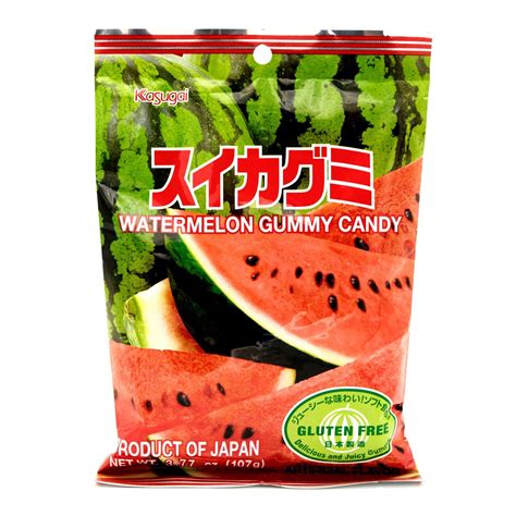 Kasugai Watermelon Gummy Candy 359 Oz 102 G Well Come Asian Market