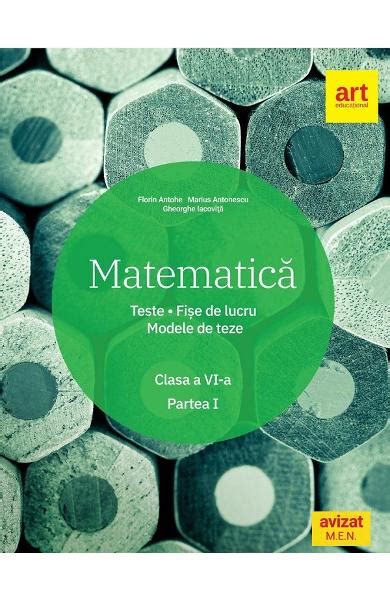 Matematica Clasa 6 Sem1 Teste Fise De Lucru Modele De Teze