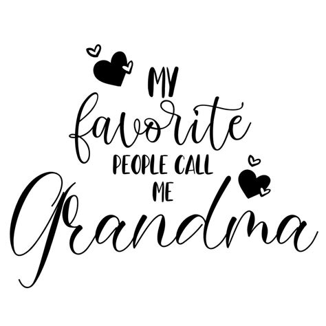 My Favorite People Call Me Grandma Svg Personalized Grandma Etsy