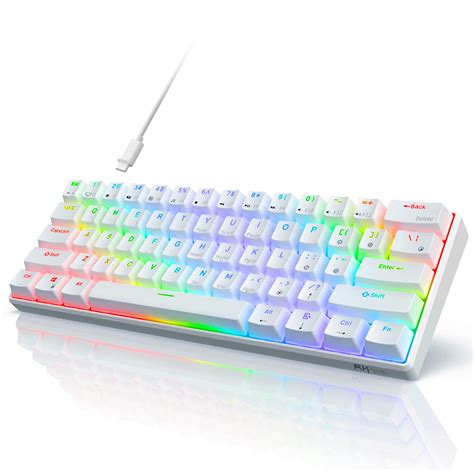Buy Rk Royal Kludge Rk61 Wired Qmkvia 60 Mechanical Gaming Keyboard