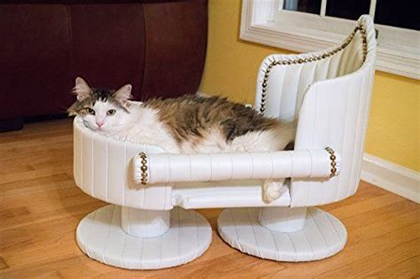 Royal Cat Boutique Davenport Luxury Cat Bed Ivory Luxury Cat Bed