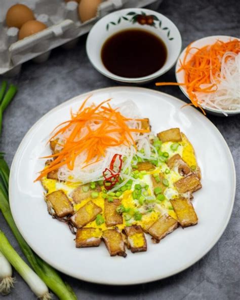 Bánh Bột Chiên Vietnamese Fried Rice Cake With Egg Recipe Rice