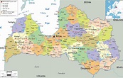 Letônia | Mapas Geográficos da Letônia - Enciclopédia Global™
