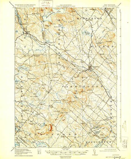 Usgs Topo Map New Hampshire Nh Alton 329939 1919 62500