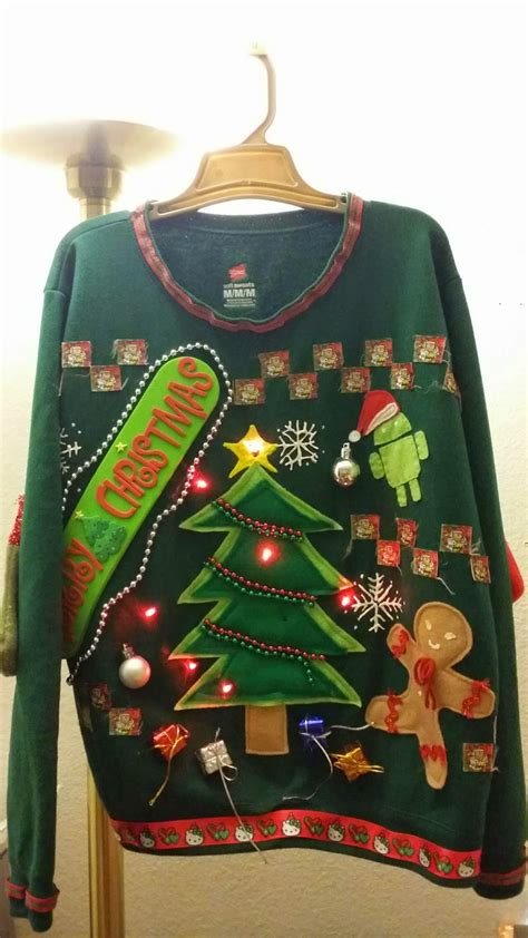 What The Craft Diy Ugly Christmas Sweater Little Lazy Friends