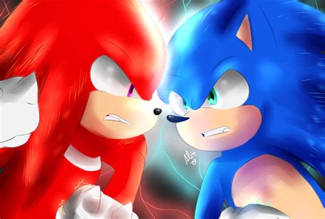 Sonic Vs Knuckles Sonic Movie 2 By Sirinathehedgehog On Deviantart