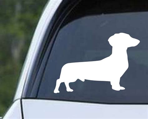 Dachshund Weiner Dog Silhouette C Die Cut Vinyl Decal Sticker