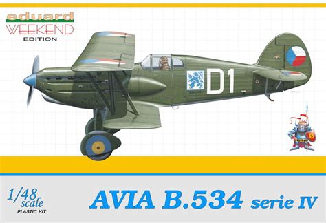 Eduard Aircraft 148 Avia B534 Serie Iv Czech Af Aircraft Wkd Edition